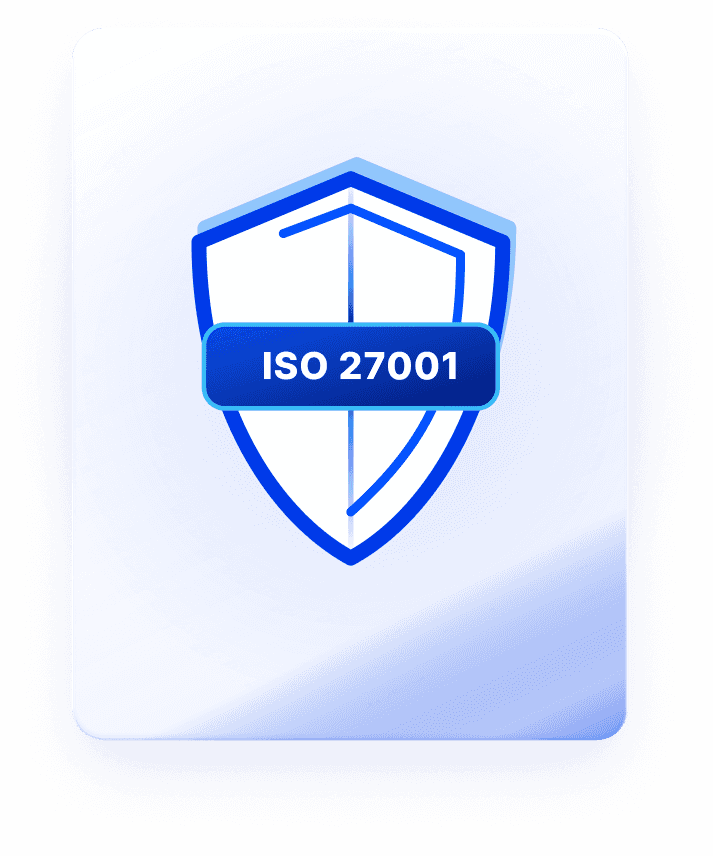 ISO 27001 framework shield badge